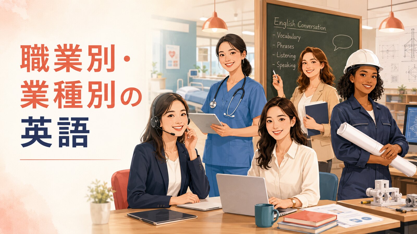 職業別・業種別で使う英語フレーズの総合ガイド