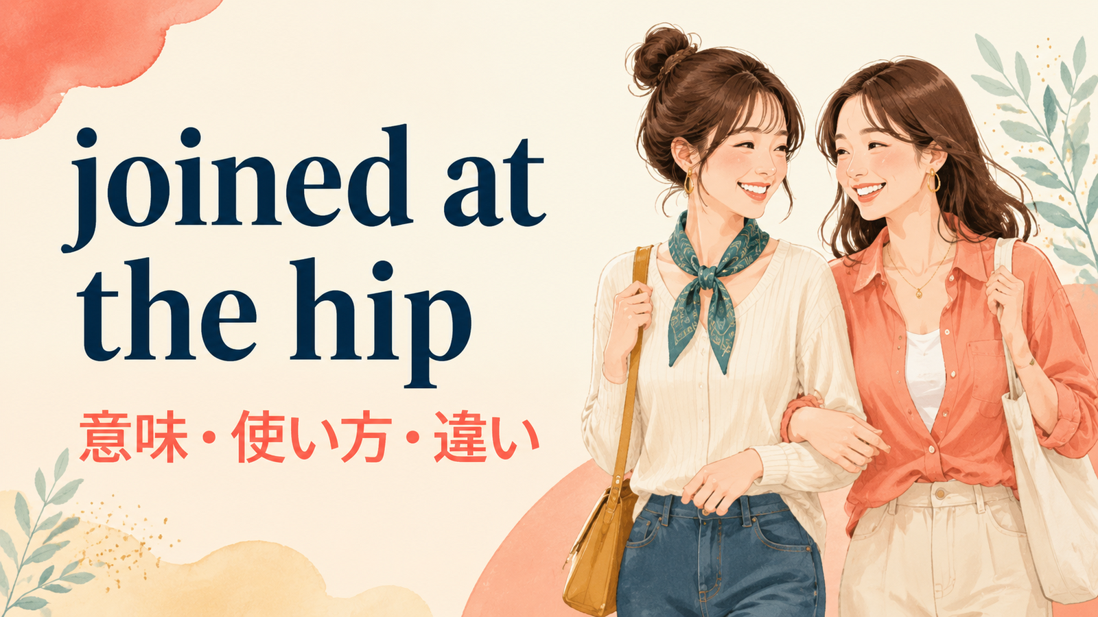 joined at the hipの意味は？「いつも一緒で離れない」の使い方・ニュアンスと例文