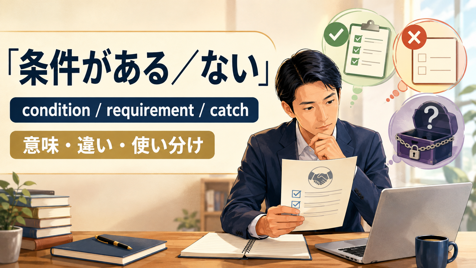 「条件がある/ない」の英語表現