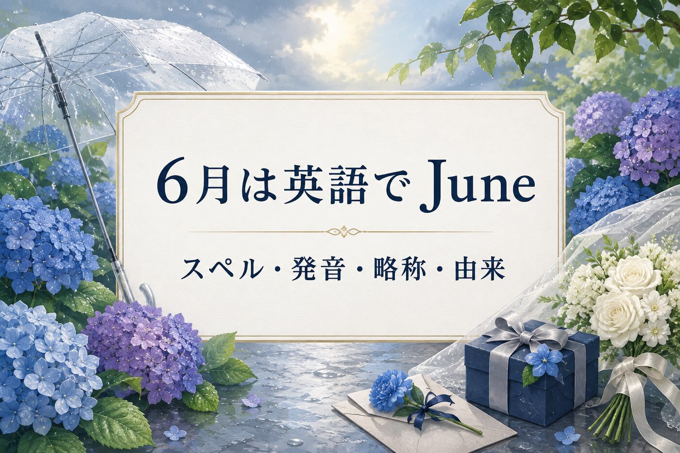 6月は英語でJune スペル・発音・略称・由来
