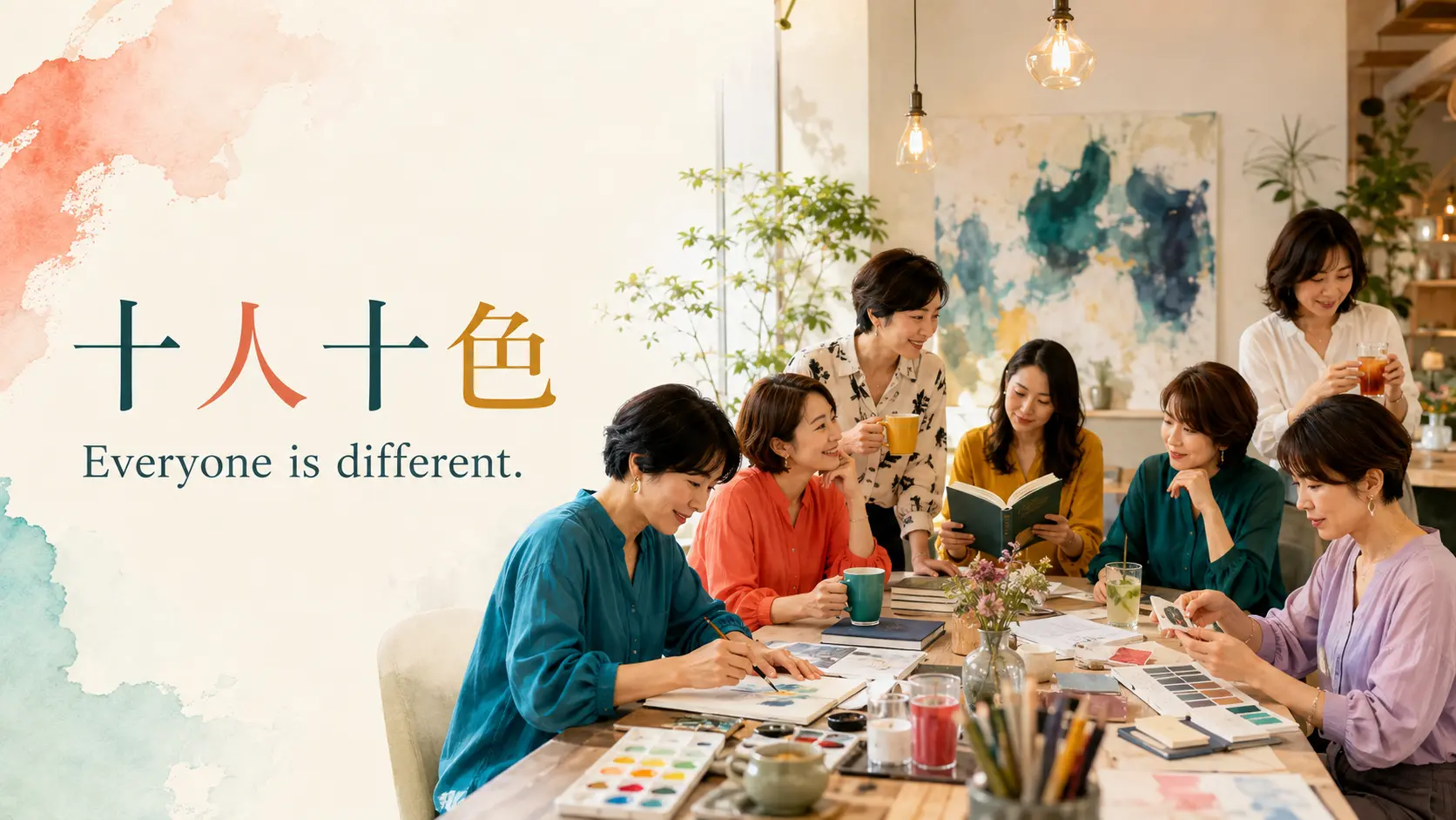 十人十色を表すEveryone is differentのイメージ