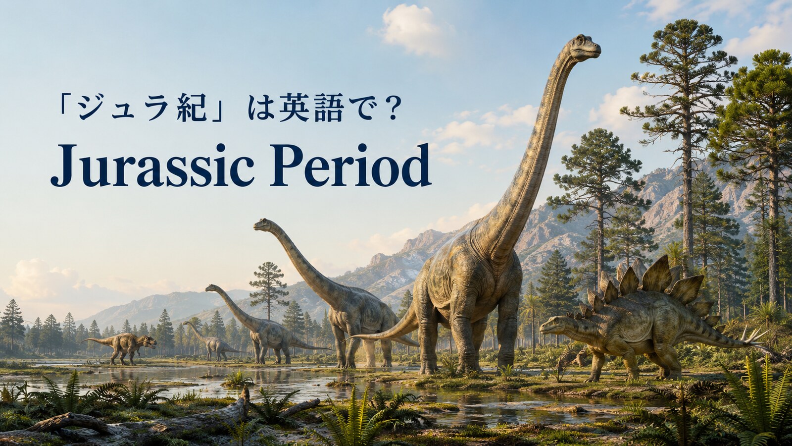 「ジュラ紀」は英語で？Jurassic Periodの発音・名前の由来と代表的な恐竜