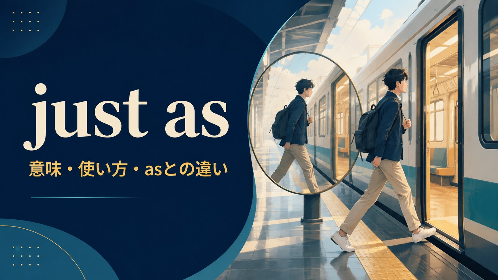just asの意味・使い方とasとの違い