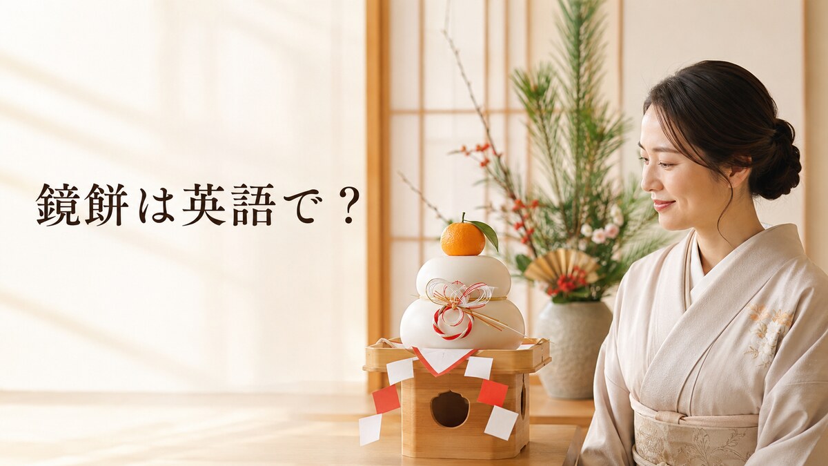 鏡餅は英語で？ 日本のお正月飾りを英語で説明