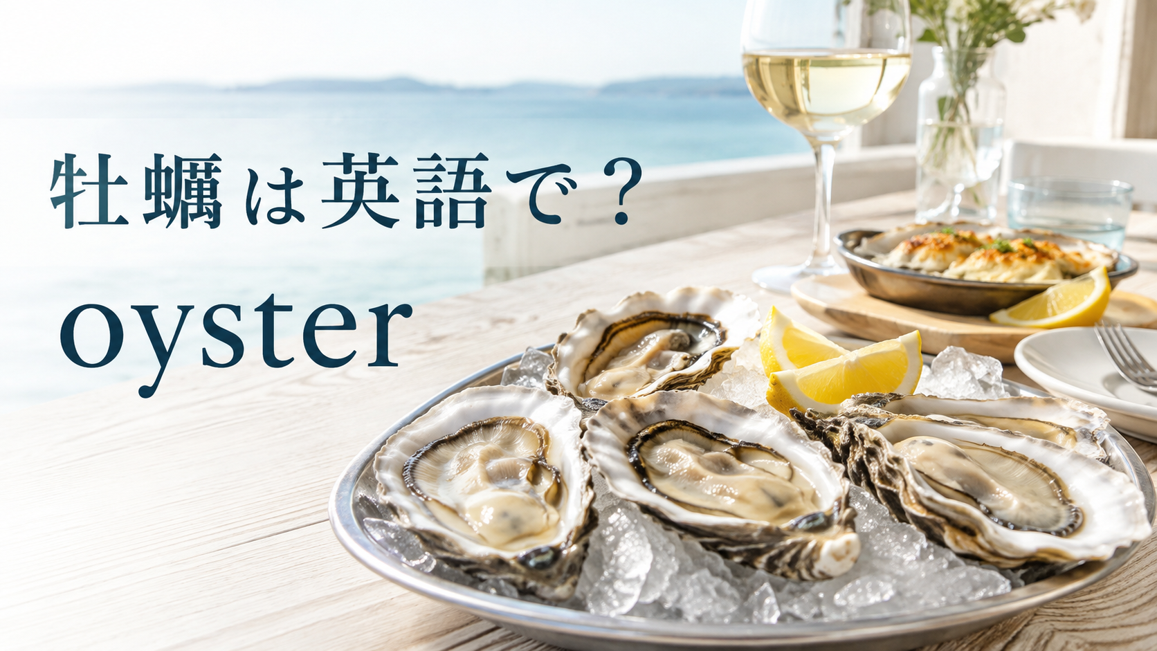 牡蠣は英語でoysterと伝えるアイキャッチ