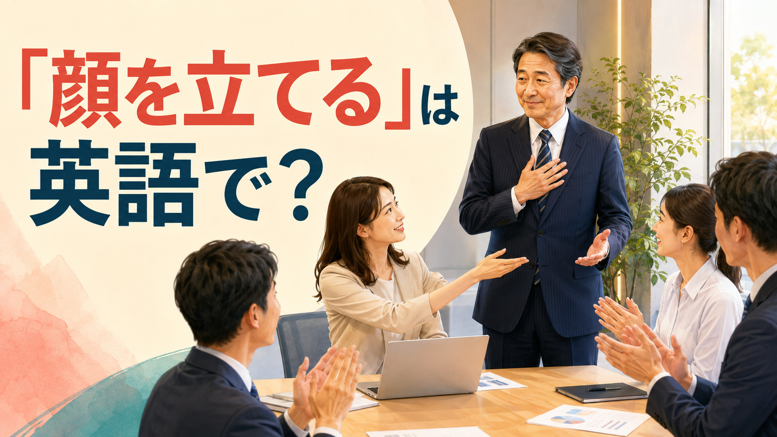 「顔を立てる」は英語で？show respect・save faceと簡単な言い換え