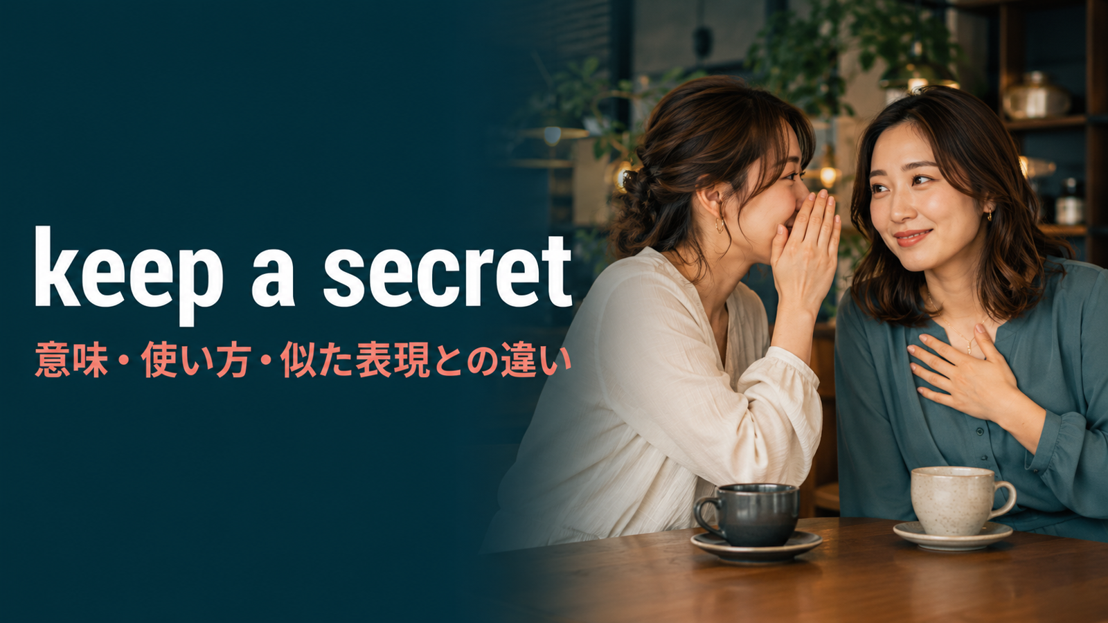 keep a secretの意味は？使い方・例文とkeep it to yourselfとの違い