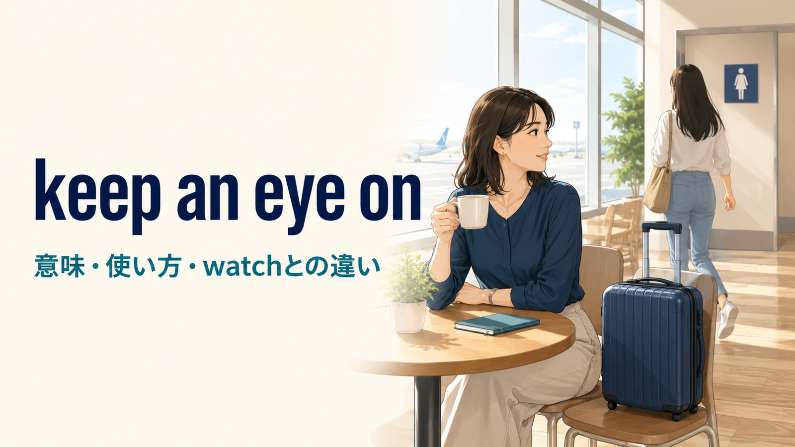 keep an eye onの意味は？「見ておく・見守る」の使い方とwatchとの違い