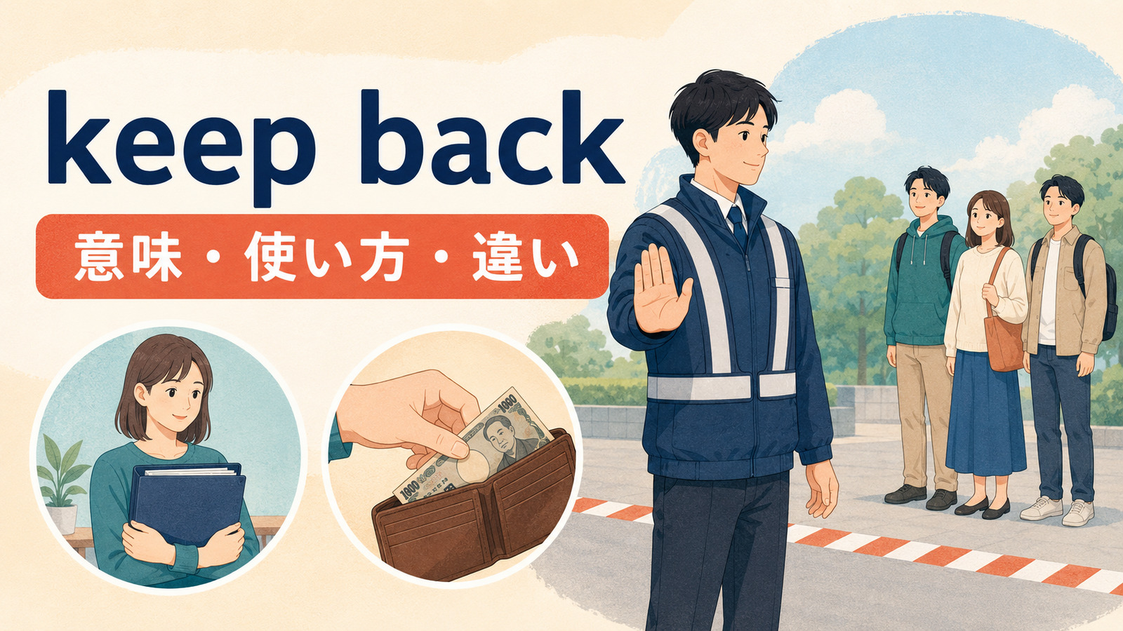 keep backの意味・使い方・違いを解説するアイキャッチ画像