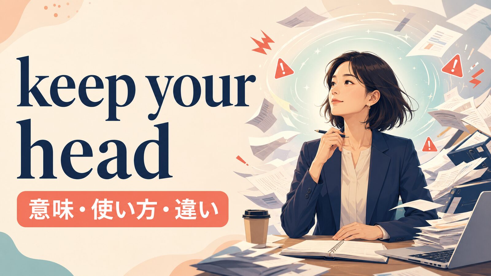 keep your headの意味は？「冷静さを保つ」の使い方とlose your headとの違い
