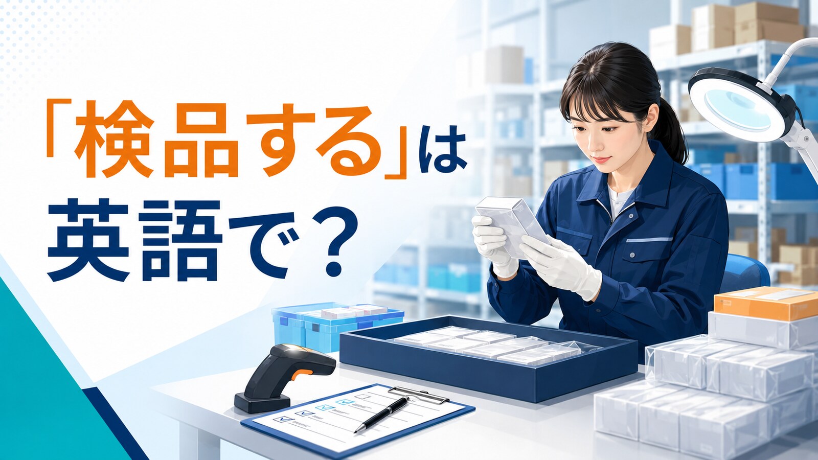 「検品する」は英語で？inspect・check・test・screenの違い