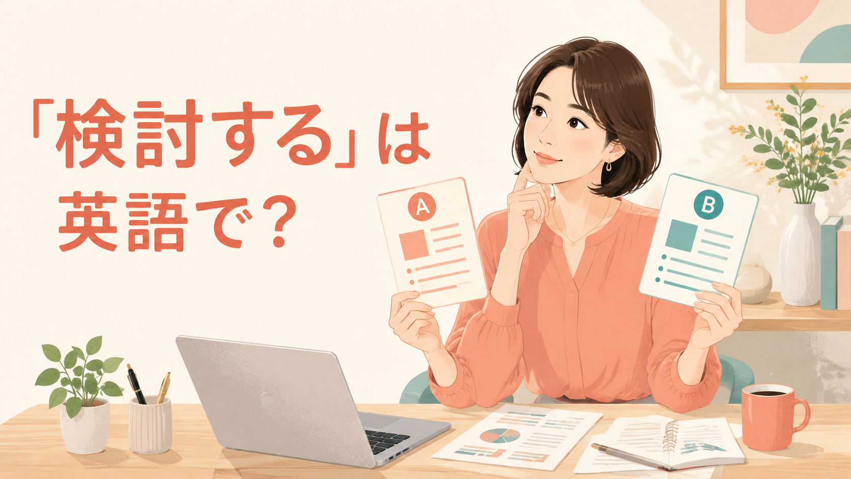 「検討する」は英語で？consider・think about・look into・reviewの違い