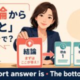 「結論から言うと」は英語で?The short answer is・The bottom line isの違い