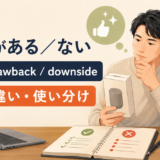 欠点がある/ないの英語表現