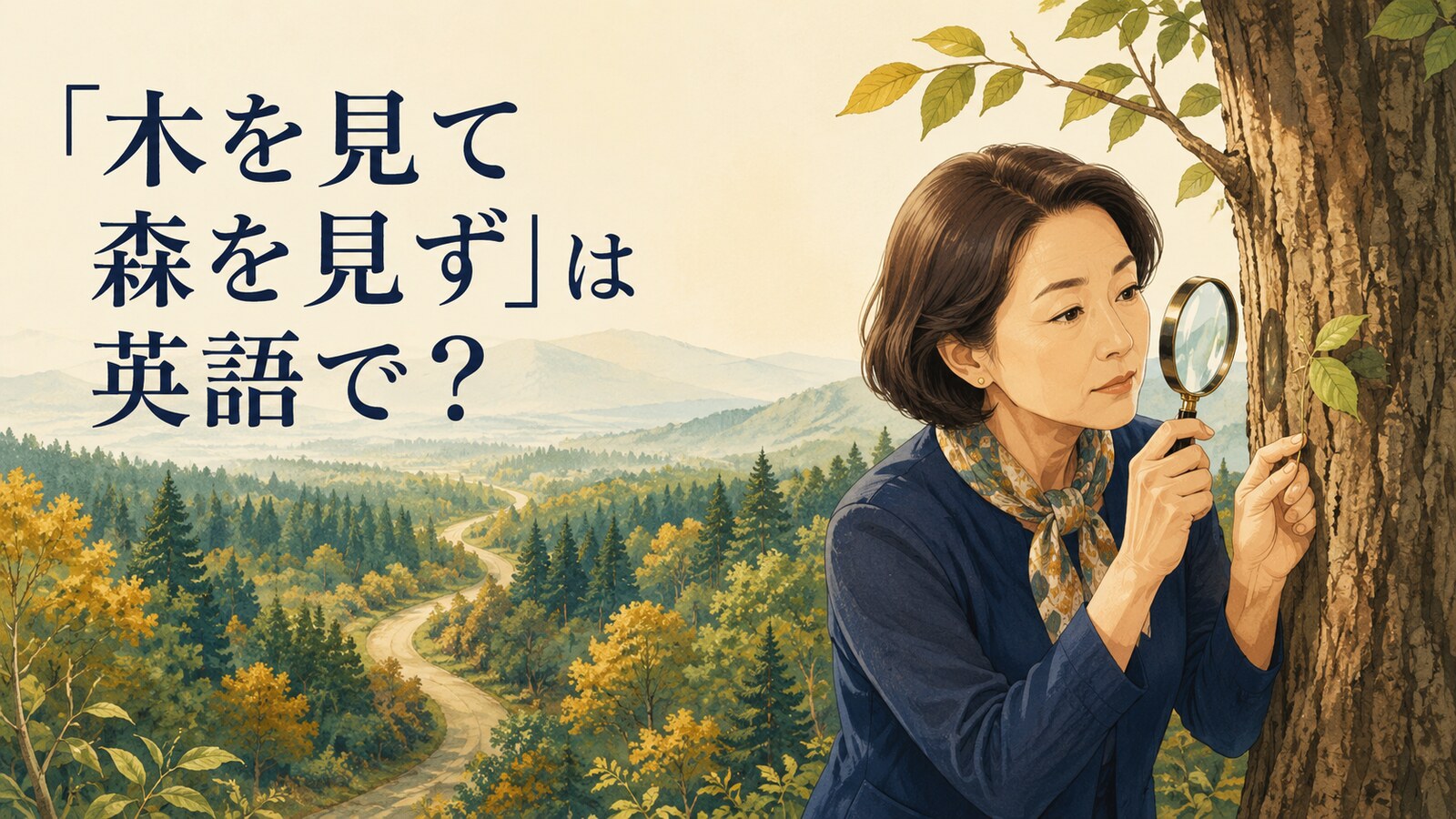 「木を見て森を見ず」は英語で?細部に集中して森全体を見落とすアイキャッチ