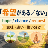 希望がある/ないの英語表現