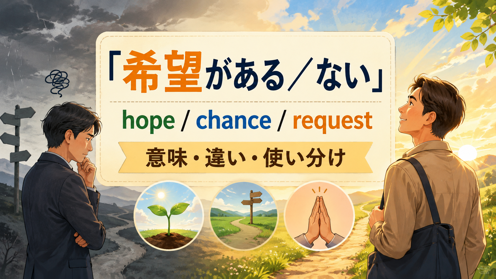 「希望がある/ない」の英語表現