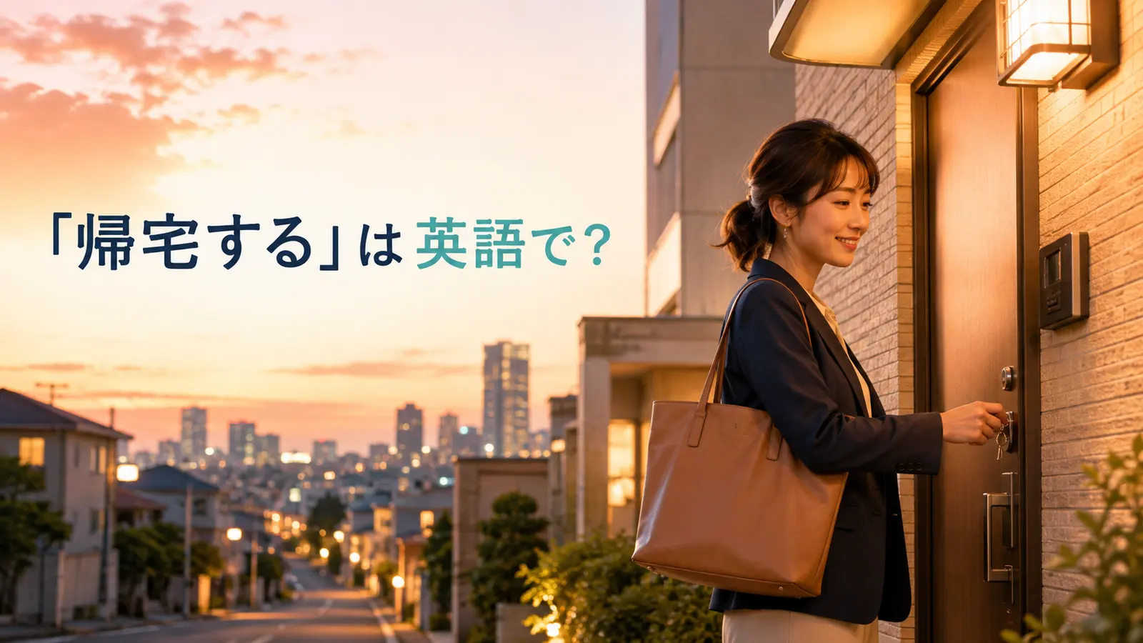 「帰宅する」は英語で？go home・get home・come homeの違いと簡単な言い方