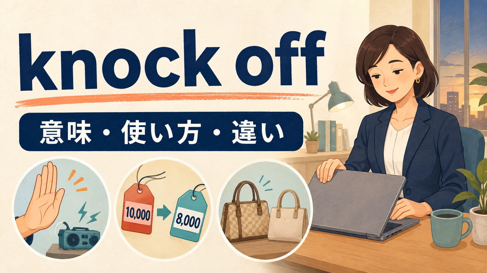 knock offの意味は？Knock it off・仕事・値引き・knockoffの使い分け