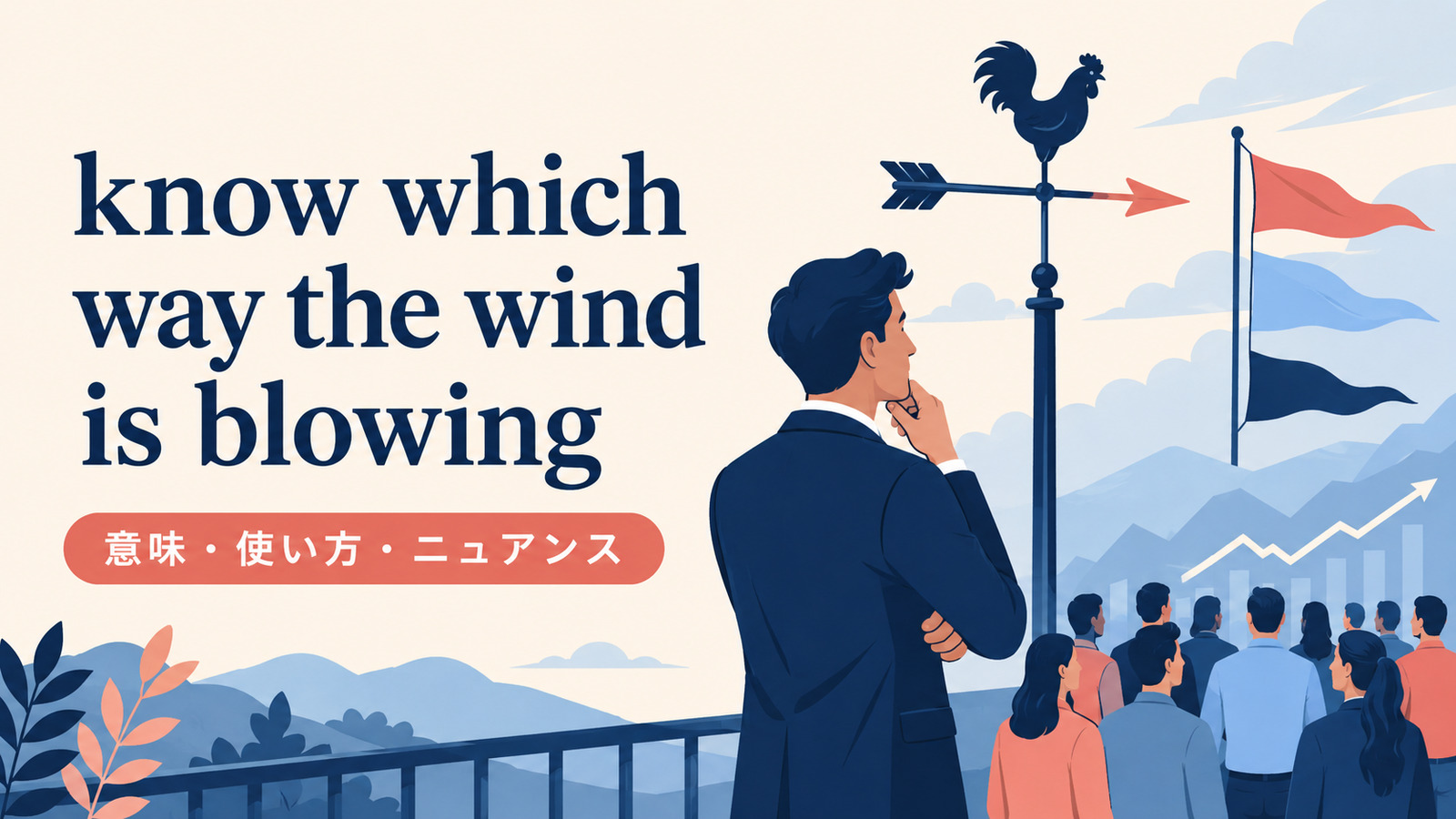 know which way the wind is blowingの意味・使い方・ニュアンス