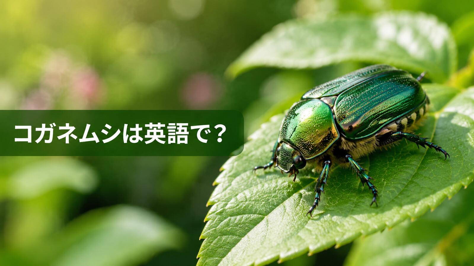 コガネムシは英語で？scarab beetleの発音・chaferとの違い・幼虫の言い方