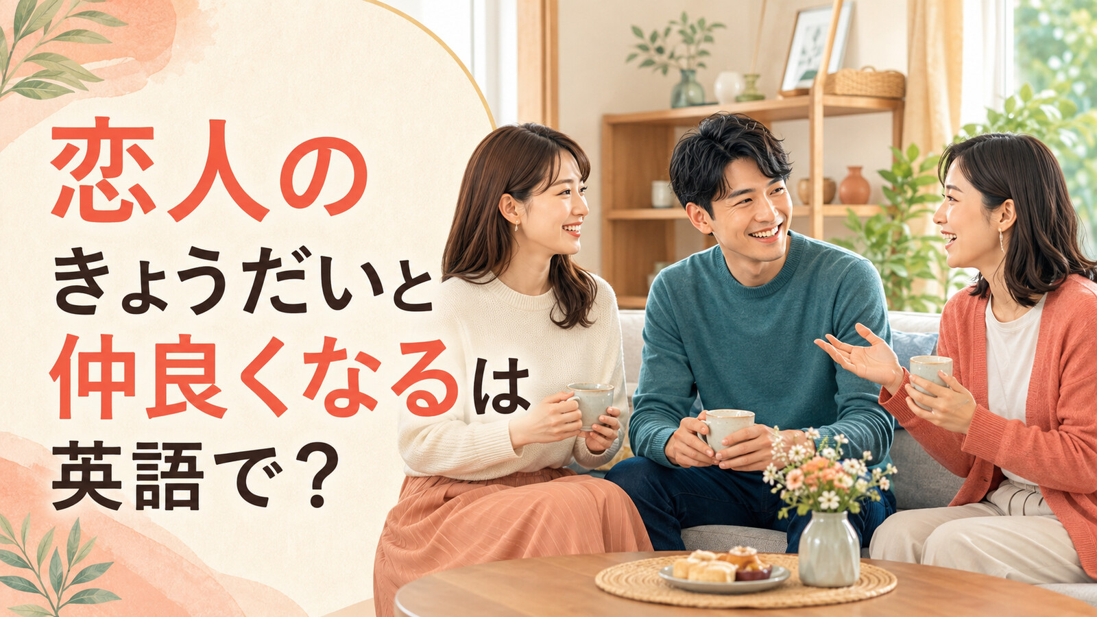 恋人のきょうだいと仲良くなる英語表現を紹介するアイキャッチ