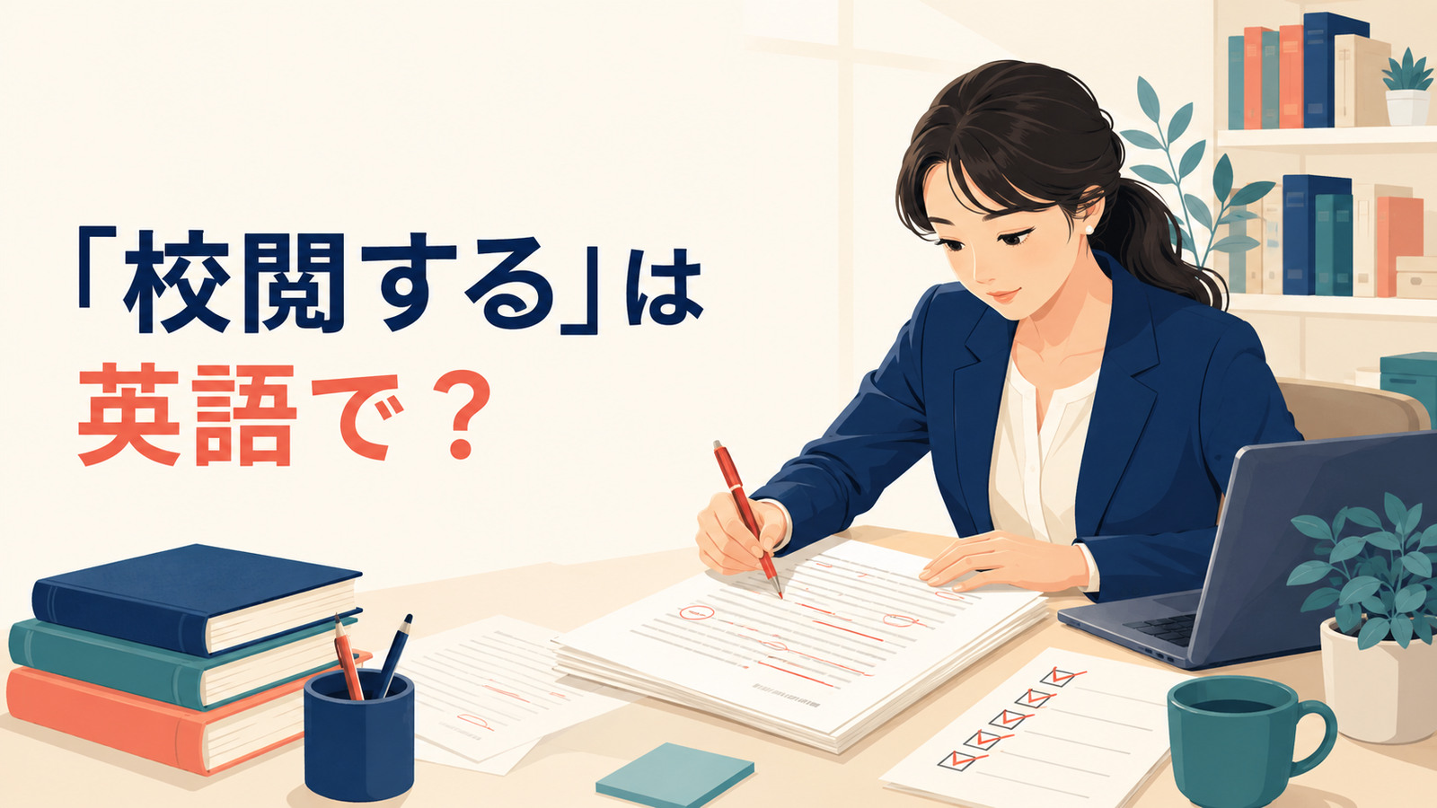 「校閲する」は英語で？copyedit・edit・proofreadの違い