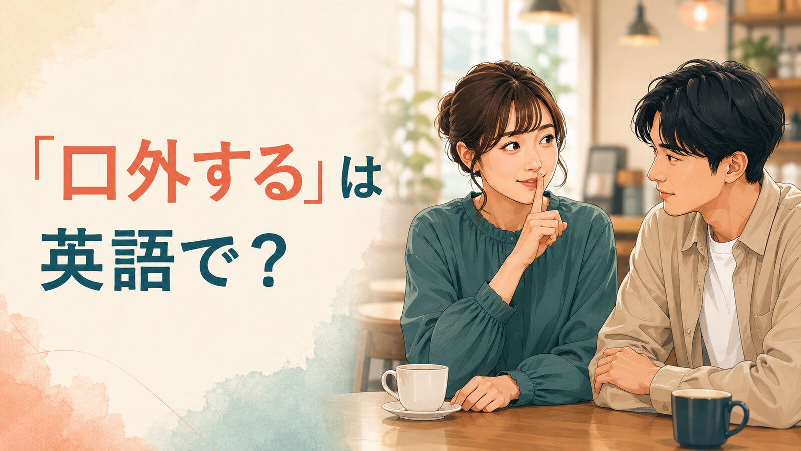 「口外する」は英語で？秘密を話さないよう伝える二人