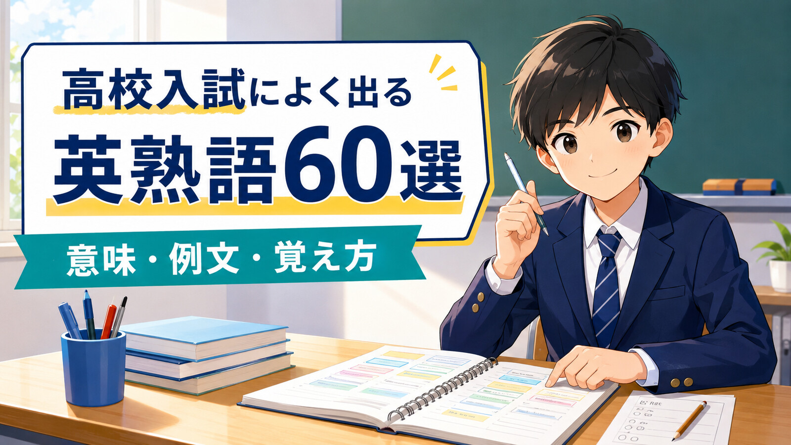 高校入試によく出る英熟語60選のアイキャッチ画像