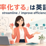 「効率化する」は英語で? streamline・improve efficiency・make faster and easier