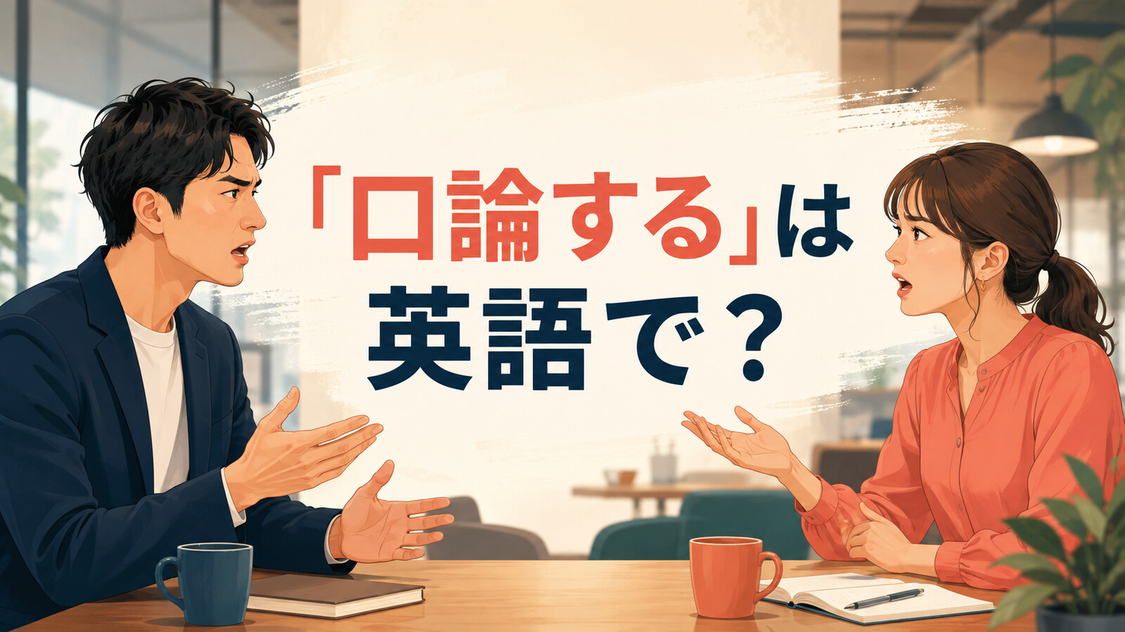 「口論する」は英語で？argueやhave an argumentを解説