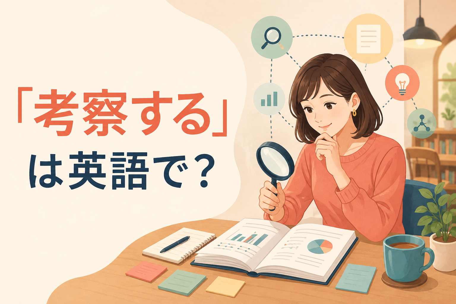「考察する」は英語で？consider・examine・discuss・reflect onの違い