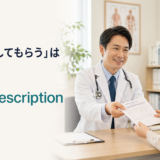 「薬を処方してもらう」は英語でget a prescriptionと解説するアイキャッチ