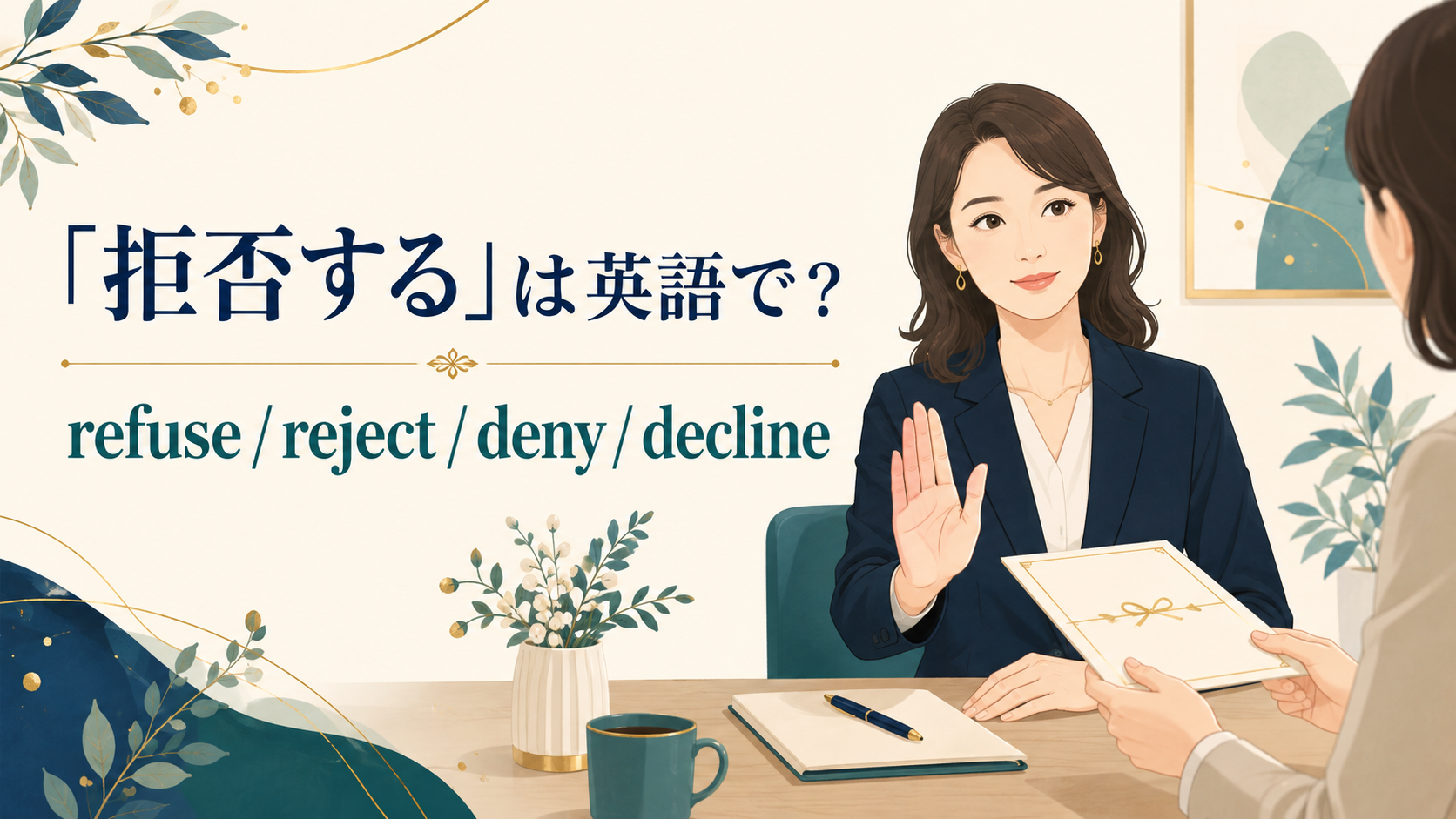 「拒否する」は英語で？refuse・reject・deny・declineの違い