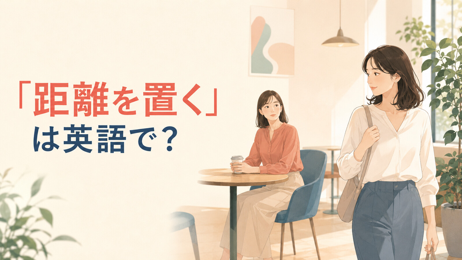 「距離を置く」は英語で？keep one’s distance・take a step backの違いと簡単な言い換え