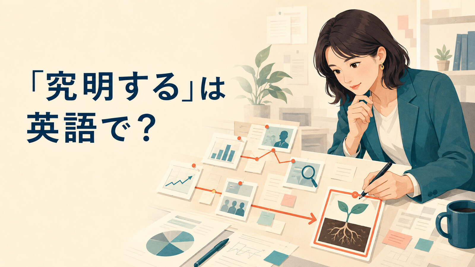 「究明する」は英語で？ investigate・determine・get to the bottom of・find outの違い
