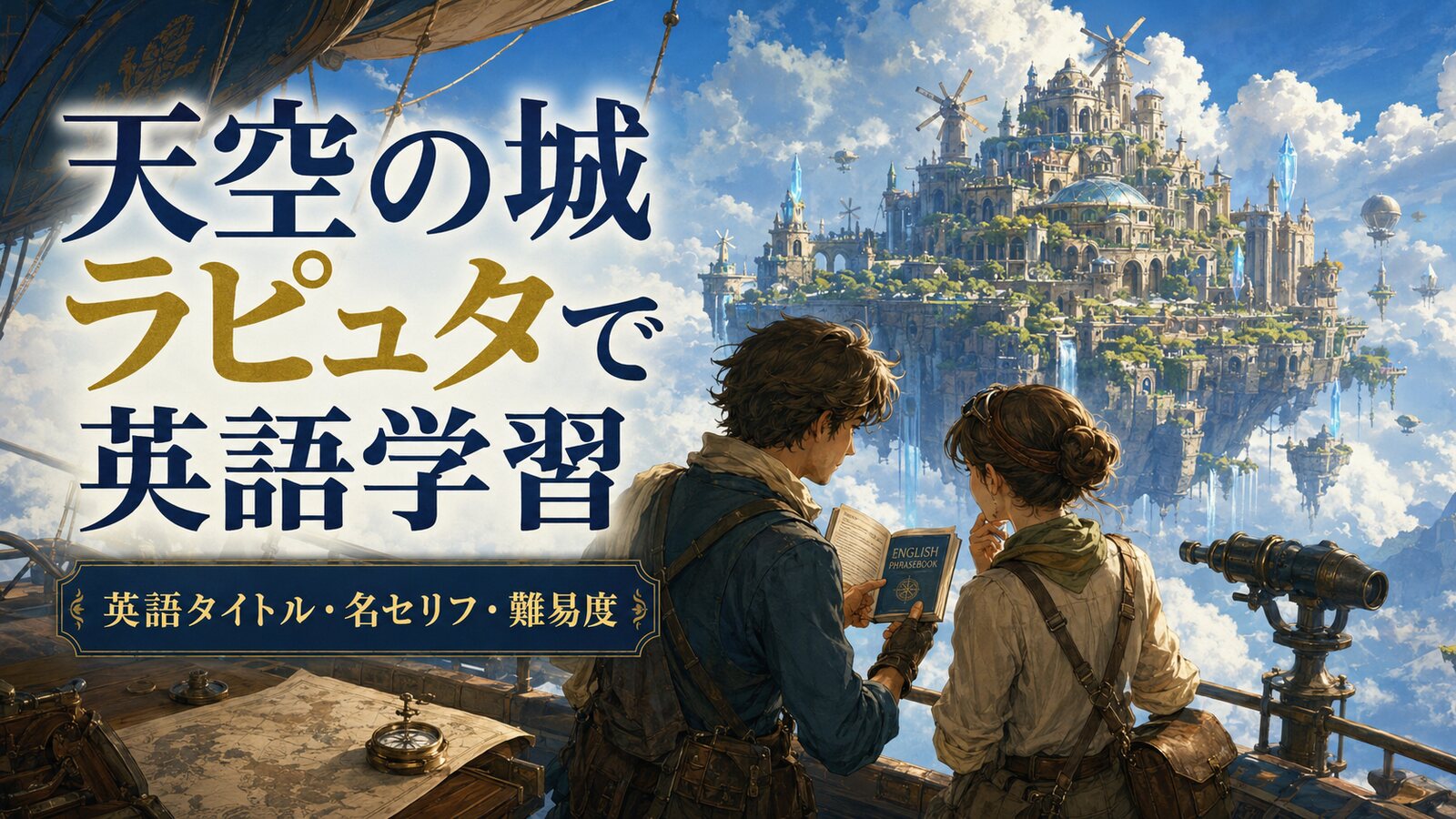天空の城ラピュタの英語タイトルは？Castle in the Skyの意味・名セリフ・難易度