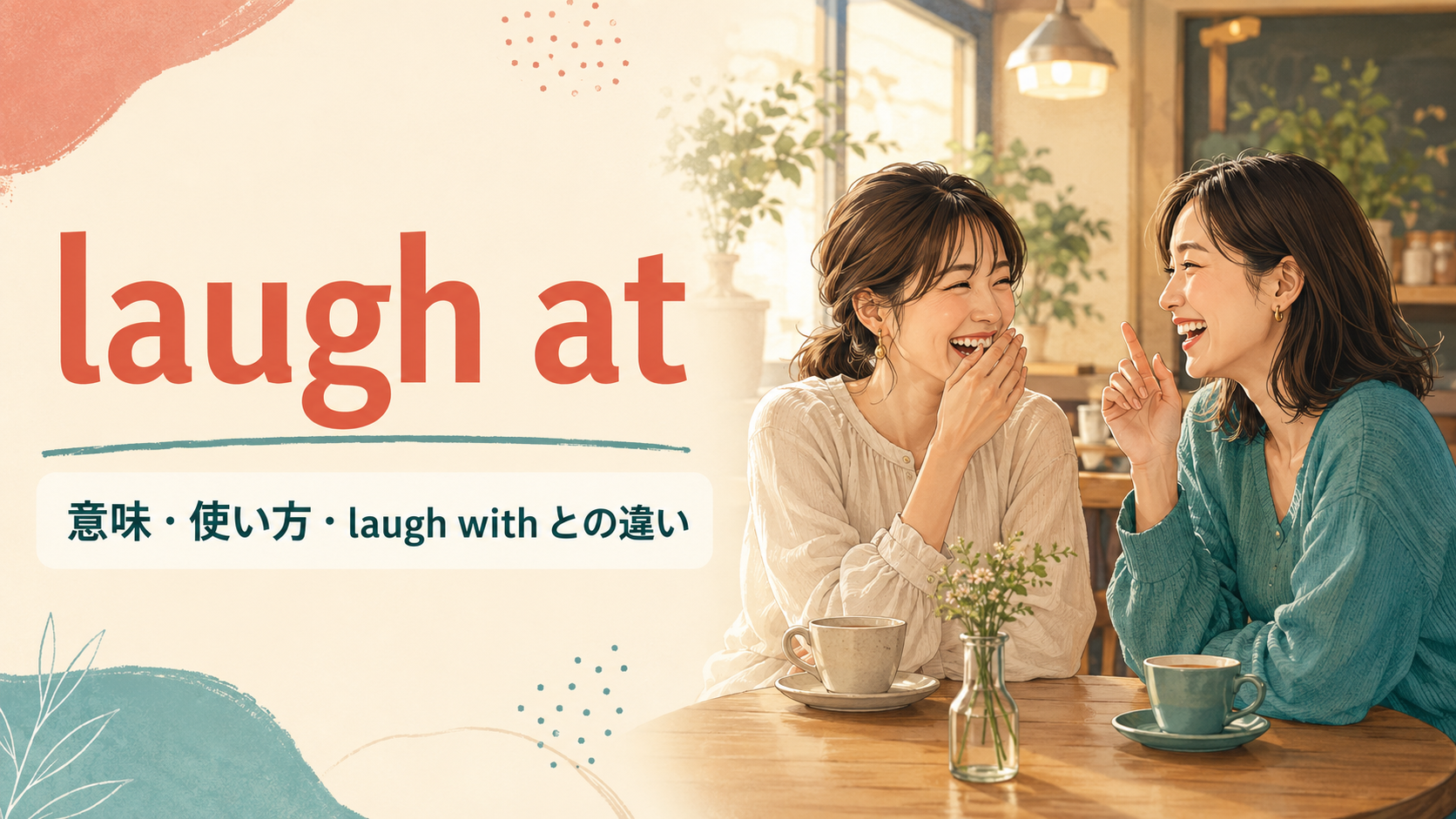 laugh atの意味は？laugh with・smile atとの違いと使い方を例文解説