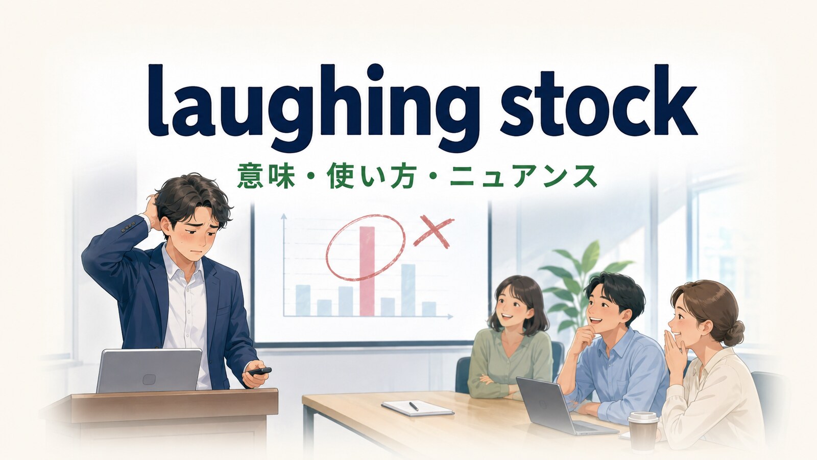 laughing stockの意味は？使い方・語源の考え方とmake fun ofとの違い