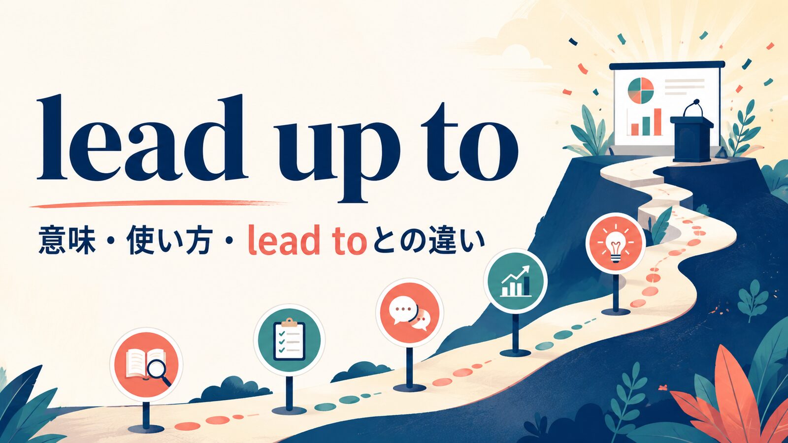 lead up toの意味は？leading up toの使い方とlead toとの違い