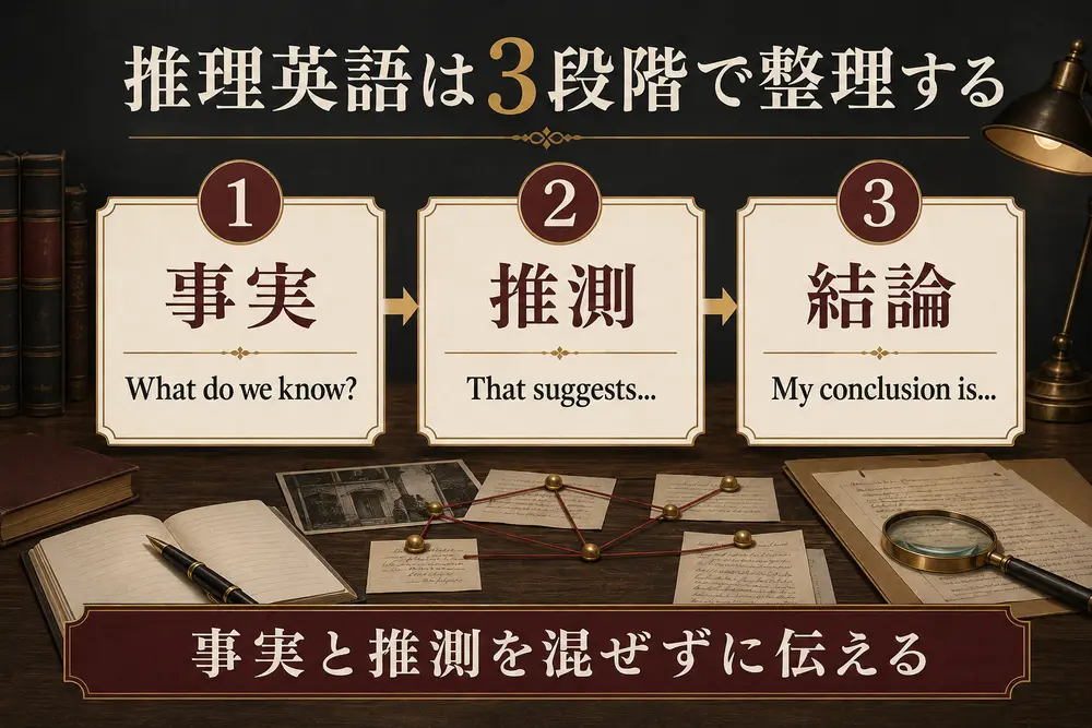 事実・推測・結論を分けて伝える英語の学習法