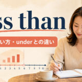 less thanの意味・使い方とunderとの違いを解説するアイキャッチ