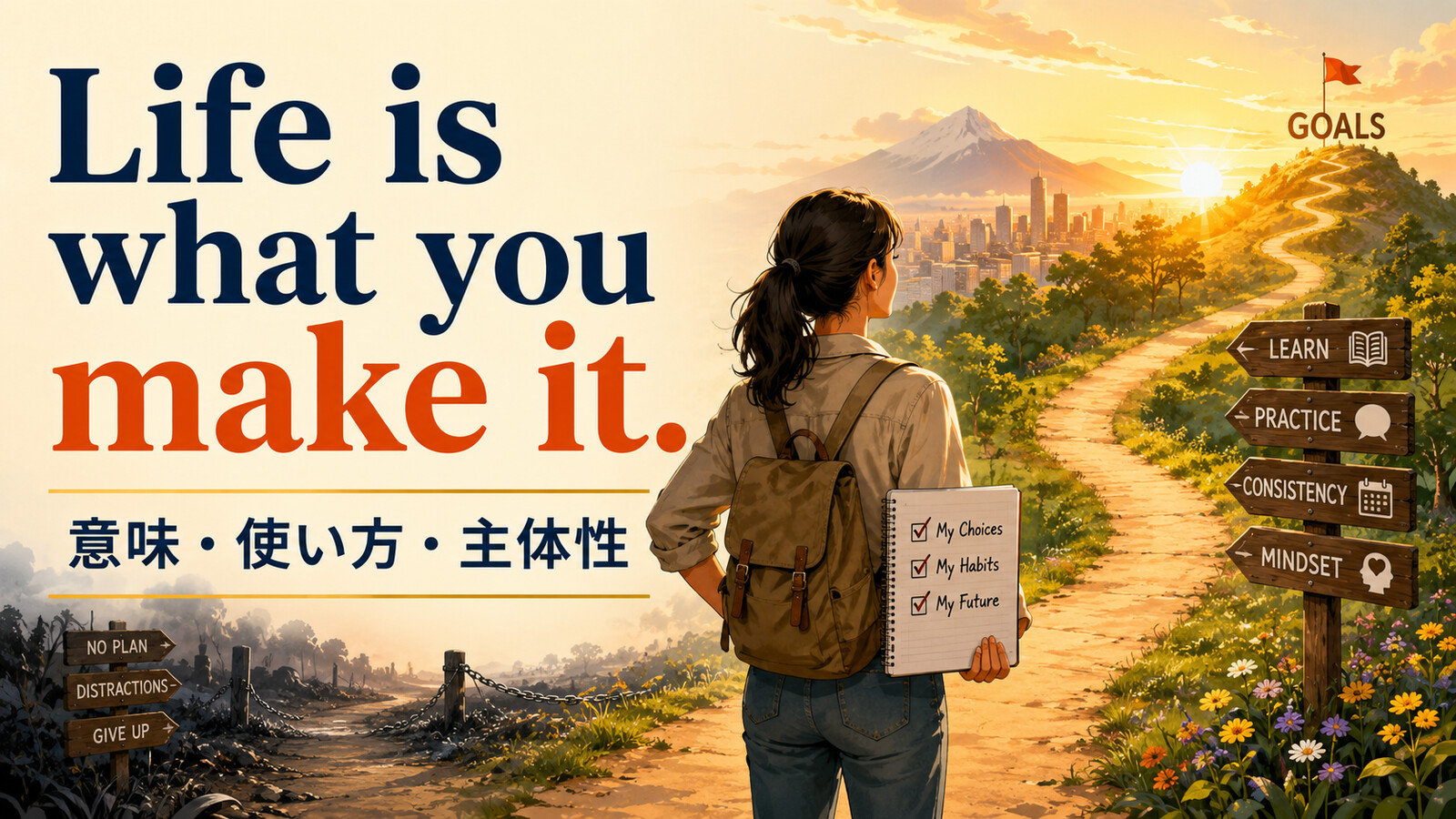 Life is what you make it.の意味・使い方