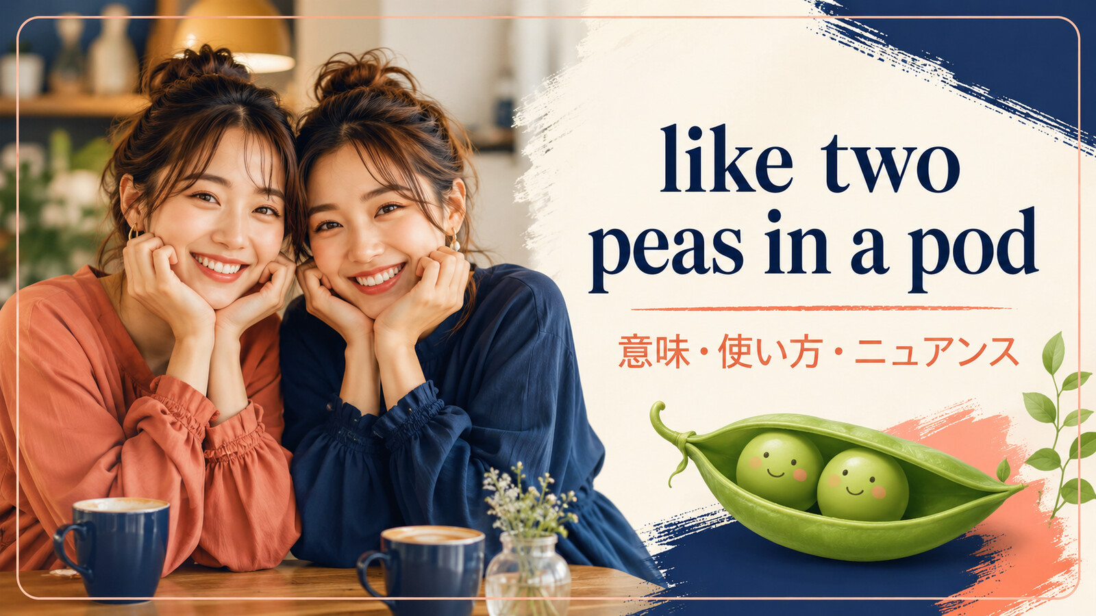 like two peas in a podの意味・使い方・ニュアンス