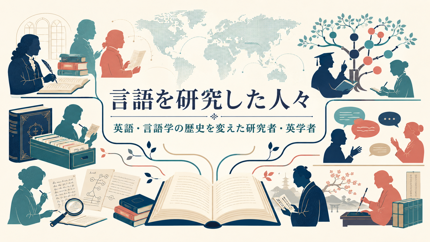 言語を研究した人々と英語・言語学の歴史を変えた研究者・英学者をたどる総合ガイド