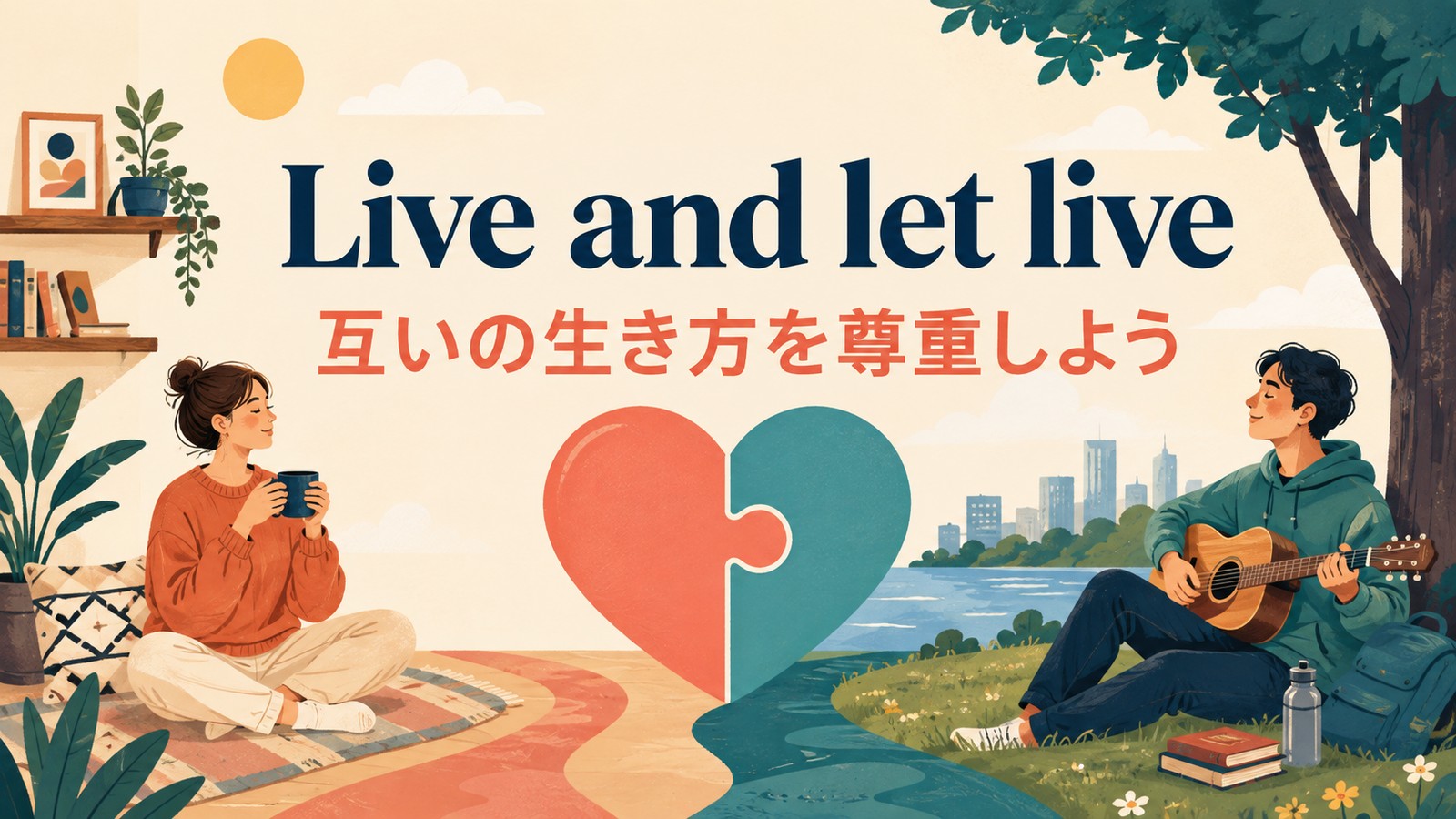Live and let liveの意味は？「自分は自分、人は人」の使い方・ニュアンスと例文