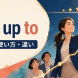 live up toの意味・使い方・違いを解説するアイキャッチ画像