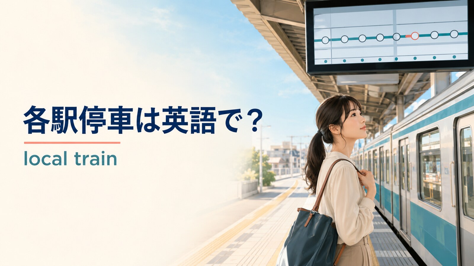 各駅停車は英語で？local trainの発音・rapid／expressとの違いと旅行例文
