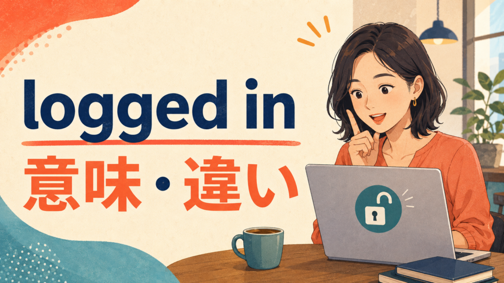 logged inの意味とlog in・login・sign inの違い