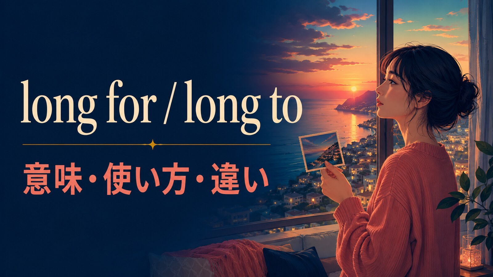 long for・long toの意味は？「切望する」の語順・使い方とwantとの違い